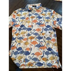 Coast Size Medium Slip knot Flock Print Polo NWT